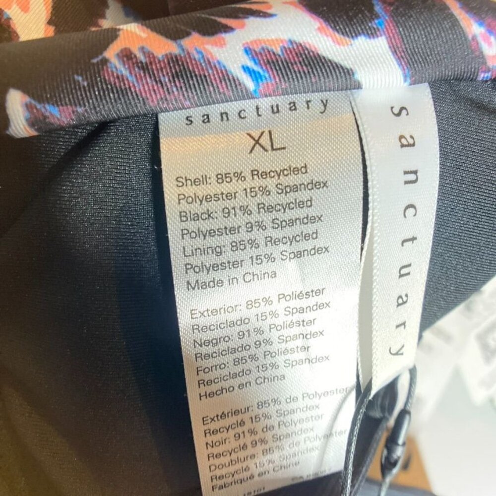 NWT SANCTUARY Animal Print Women's Bikini Top, size XL - Picture 7 of 8